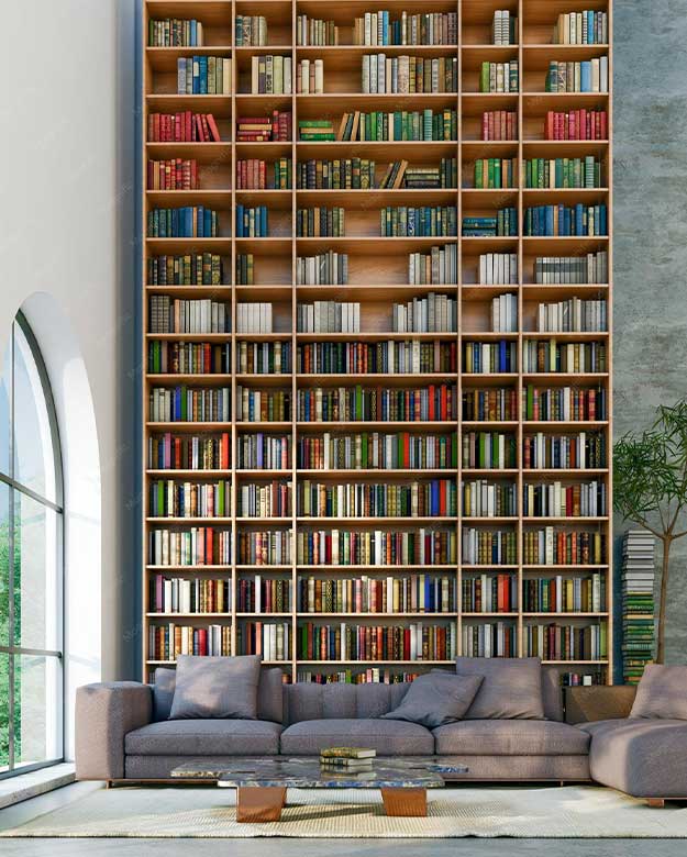 Library inside the clubhouse
