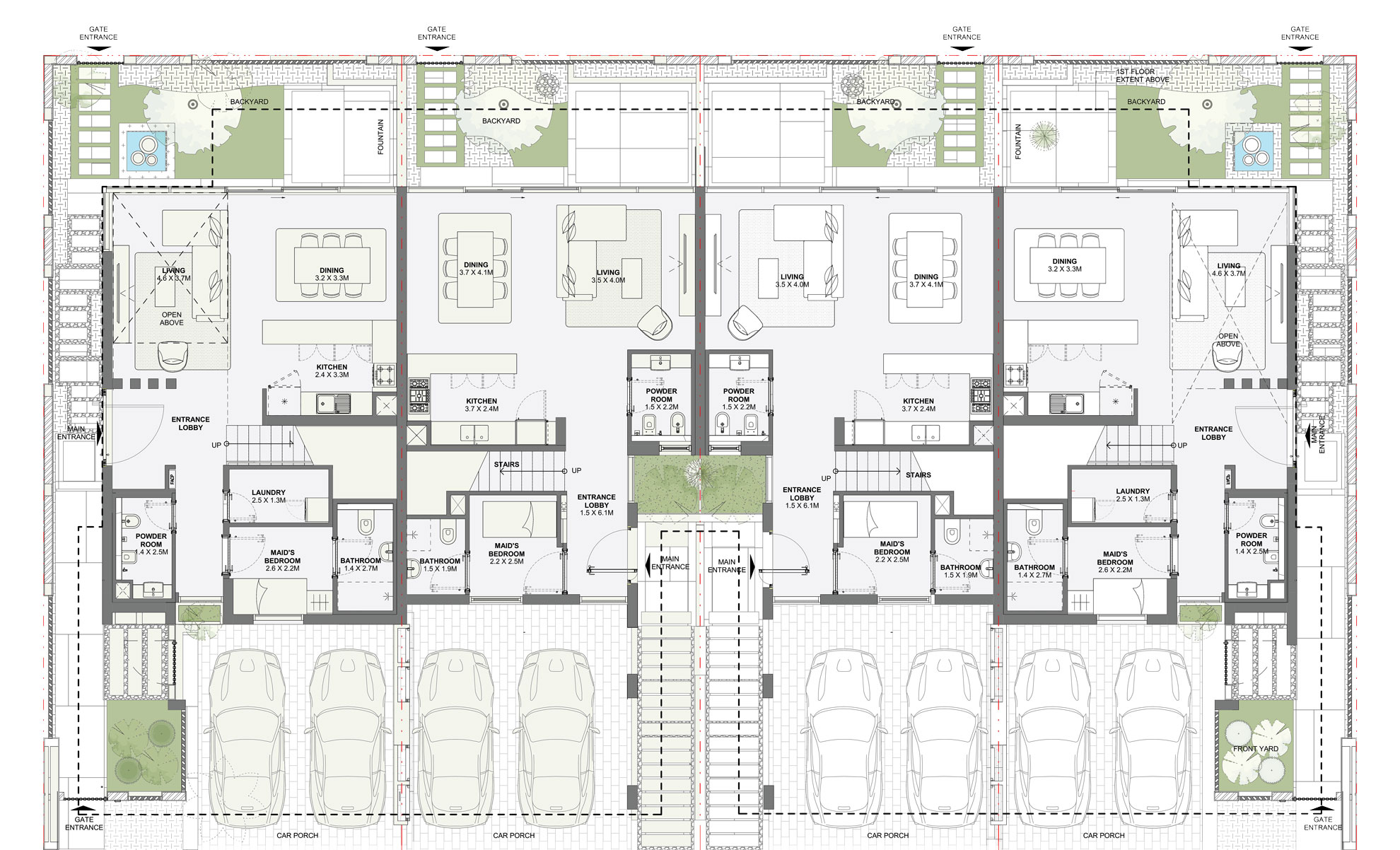 floorplate for groundfloor 3bedroom layout