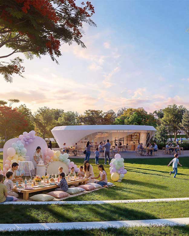 Infront of the 5star clubhouse is the picnic spots where you ca host and celebrates birthday parties